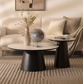 Monroe 2PC Round Coffee Table Set